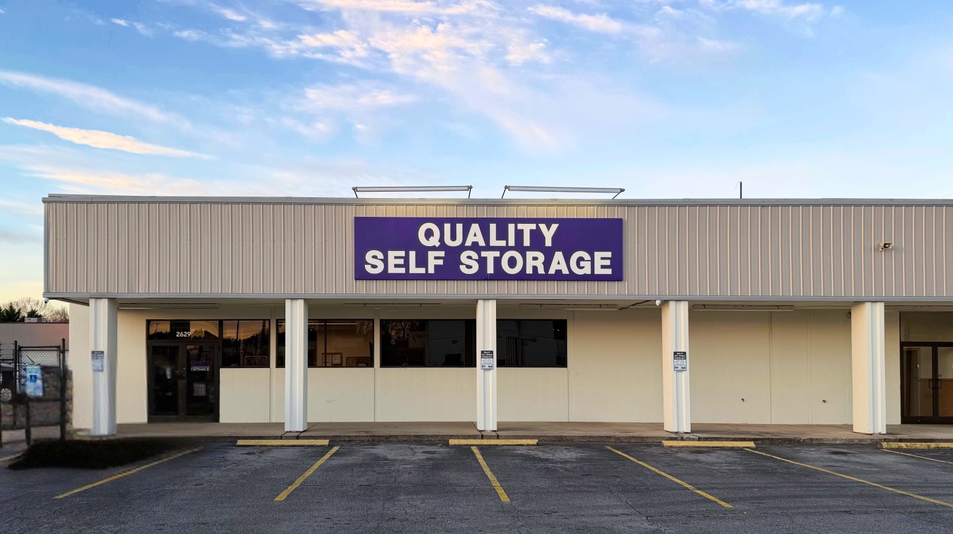 Main Street Storage Facility Entrance